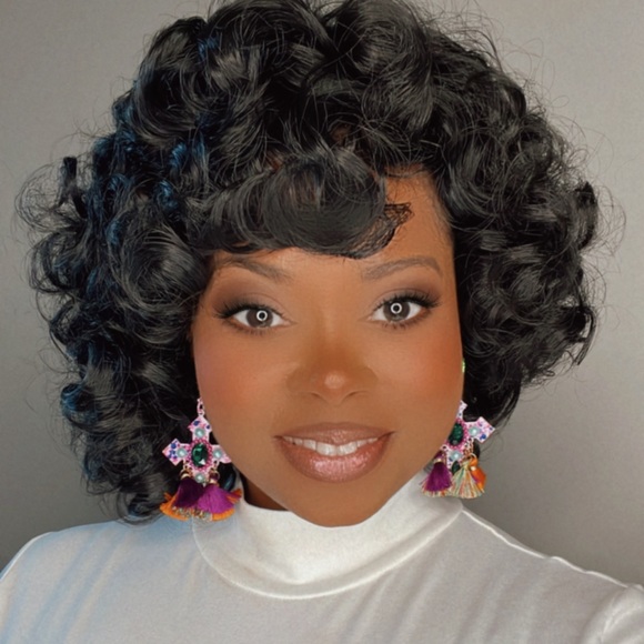 “The Cross” Gorgeous Fringe Oversized Earrings - Picture 6 of 17